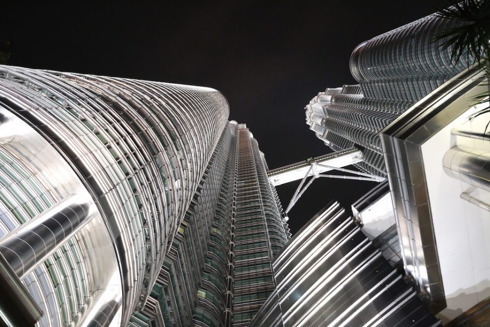 Looking Up at the Petronas Towers